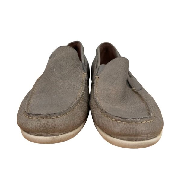 Tommy Bahama mens Thackary Leather Loafers Size 8.5 Gray - Picture 11 of 16